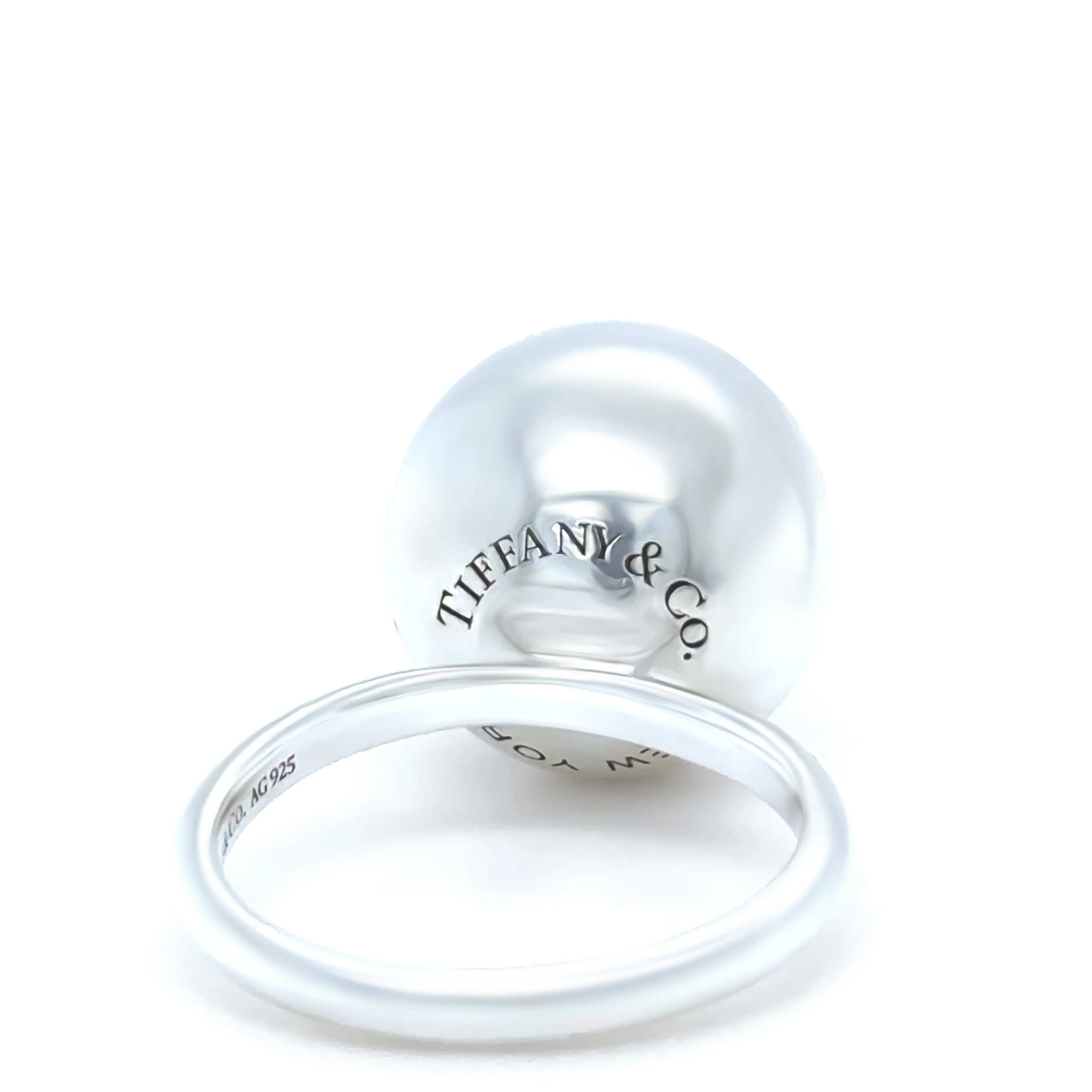 Tiffany & Co. Sterling Silver HardWear Ball Ring 8g - Image 2
