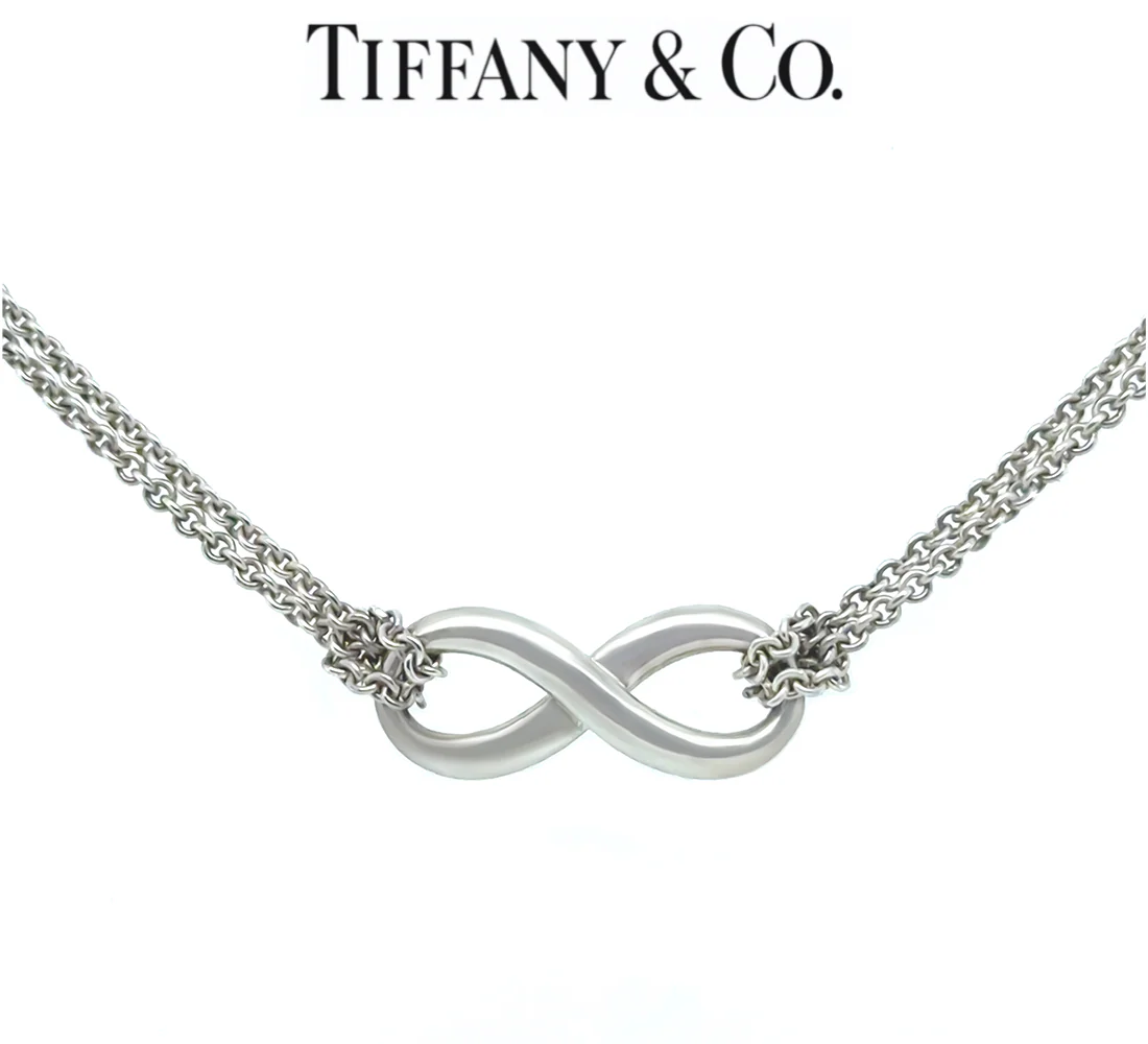 Tiffany & Co. Sterling Silver Infinity Pendant Necklace 6g