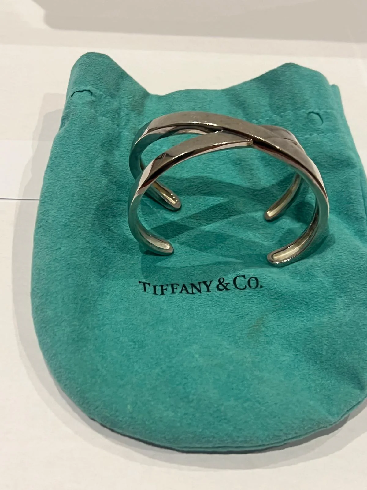 Tiffany & Co Sterling Silver Paloma's Picasso Graffiti X Cuff - Image 5
