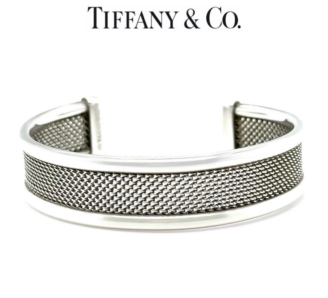 Tiffany & Co. Sterling Silver Somerset Cuff Bracelet 21.66g