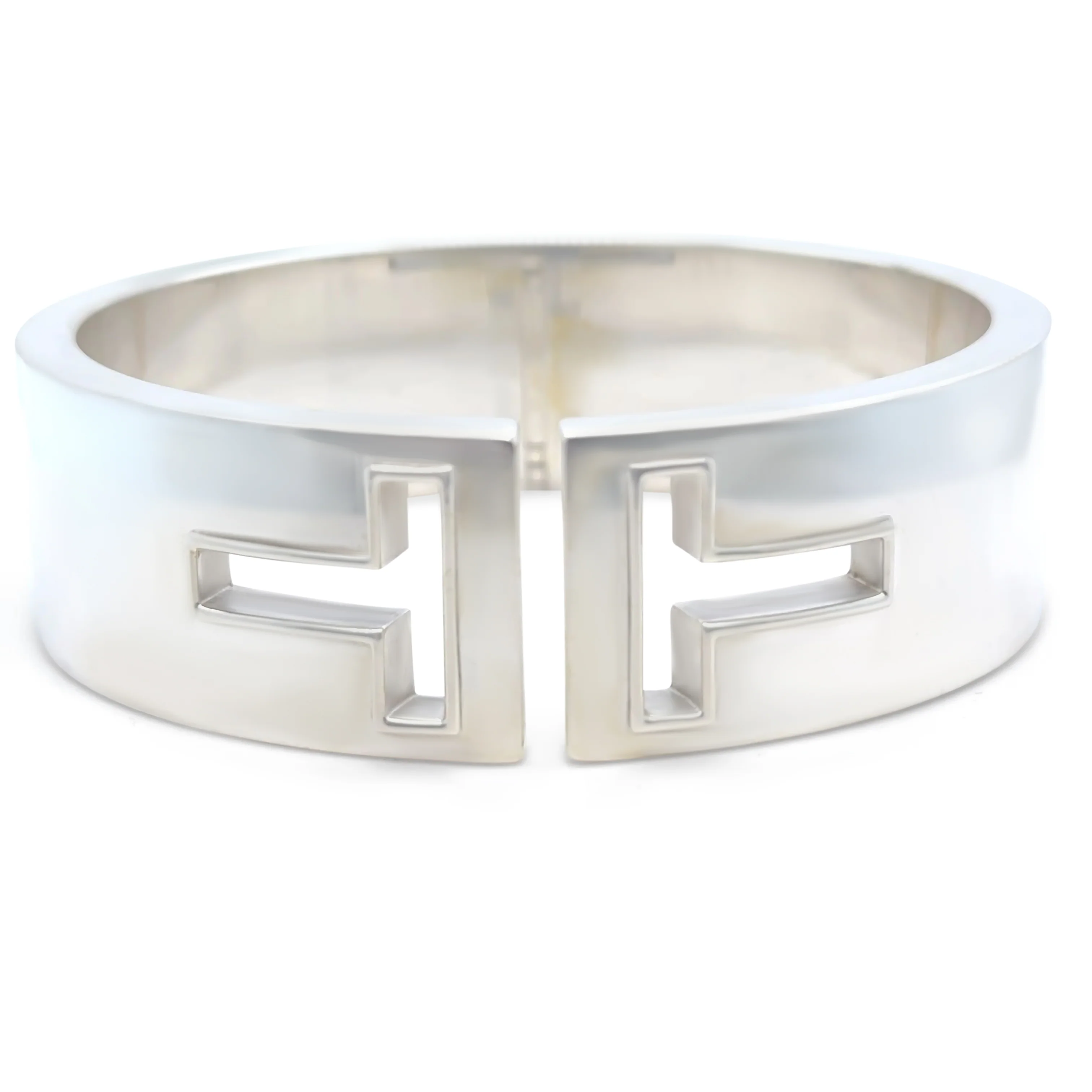 Tiffany & Co Sterling Silver T Cutout Cuff Bracelet 83.71g - Image 2