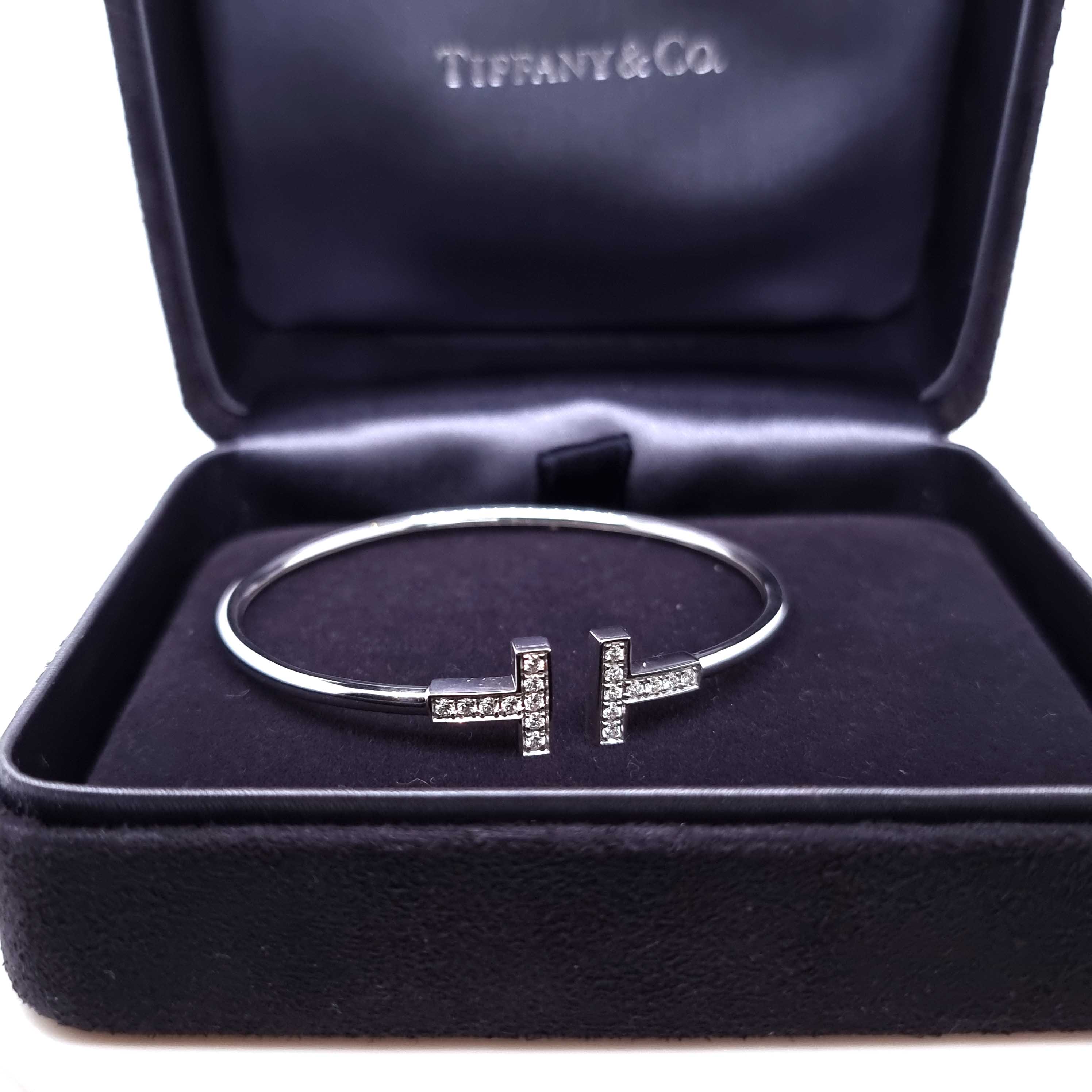 Tiffany & Co T Diamond Wire Bracelet - Image 3