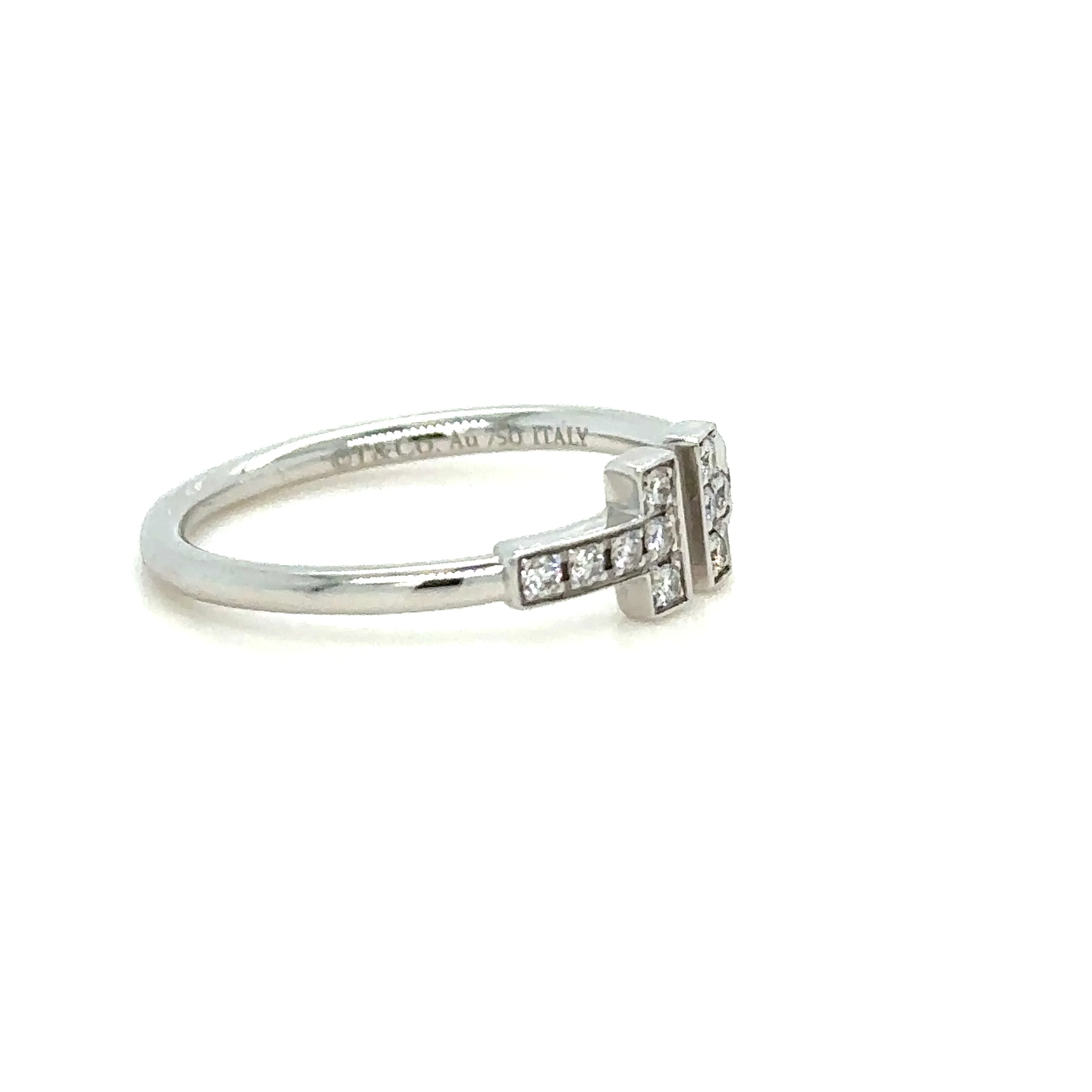 Tiffany & Co T Diamond Wire Ring 0.13ct - Image 4