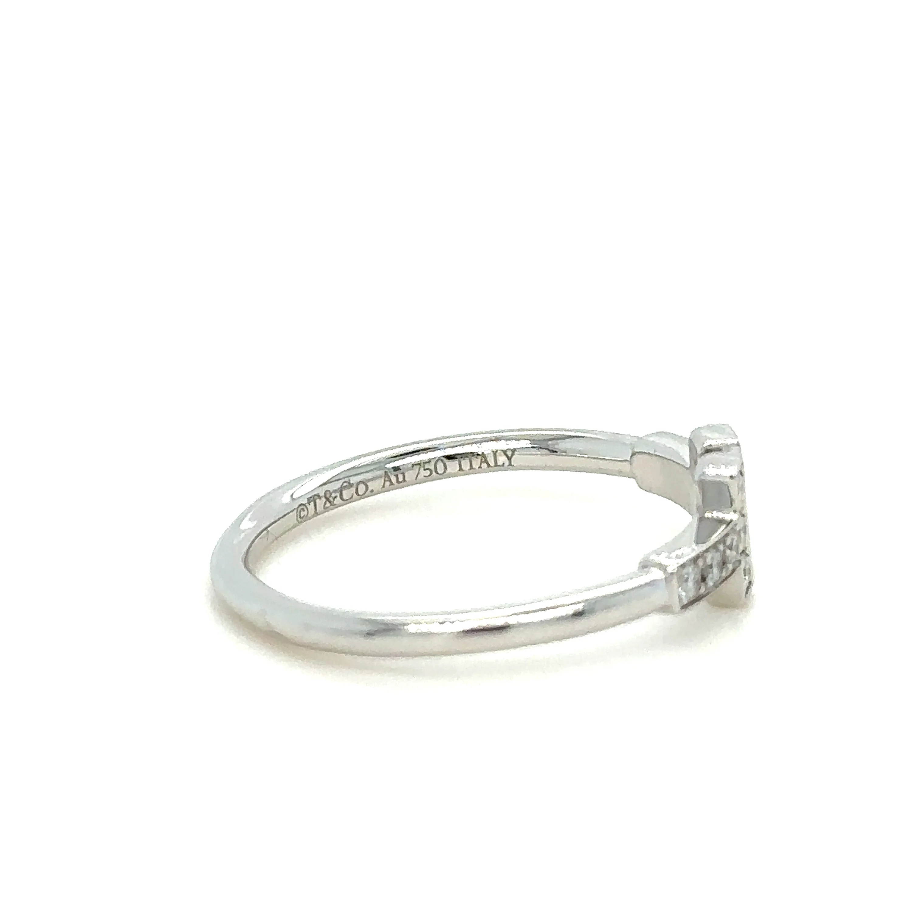 Tiffany & Co T Diamond Wire Ring 0.13ct - Image 5