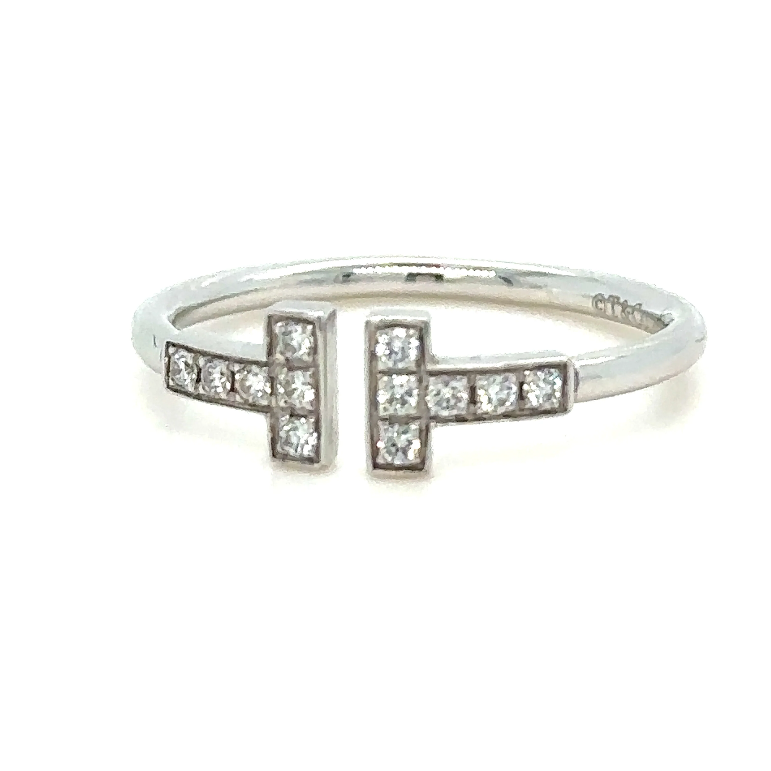 Tiffany & Co T Diamond Wire Ring 0.13ct - Image 9