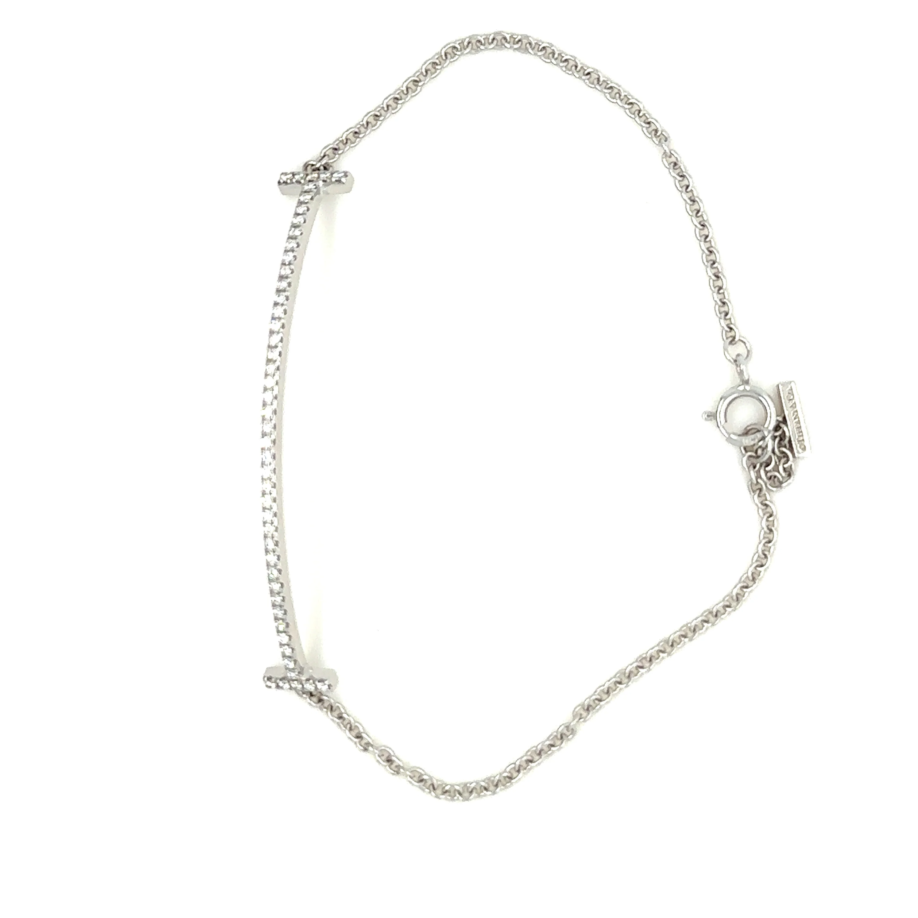 Tiffany & Co T Smile Bracelet 0.12ct - Image 2