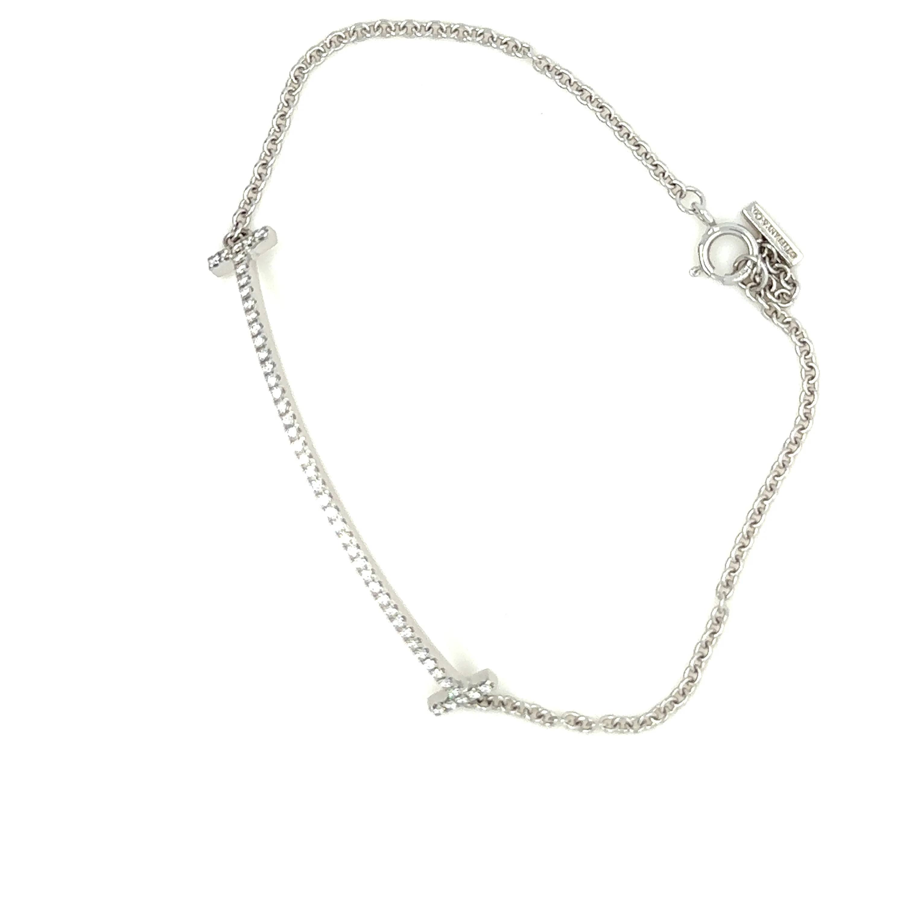Tiffany & Co T Smile Bracelet 0.12ct - Image 3