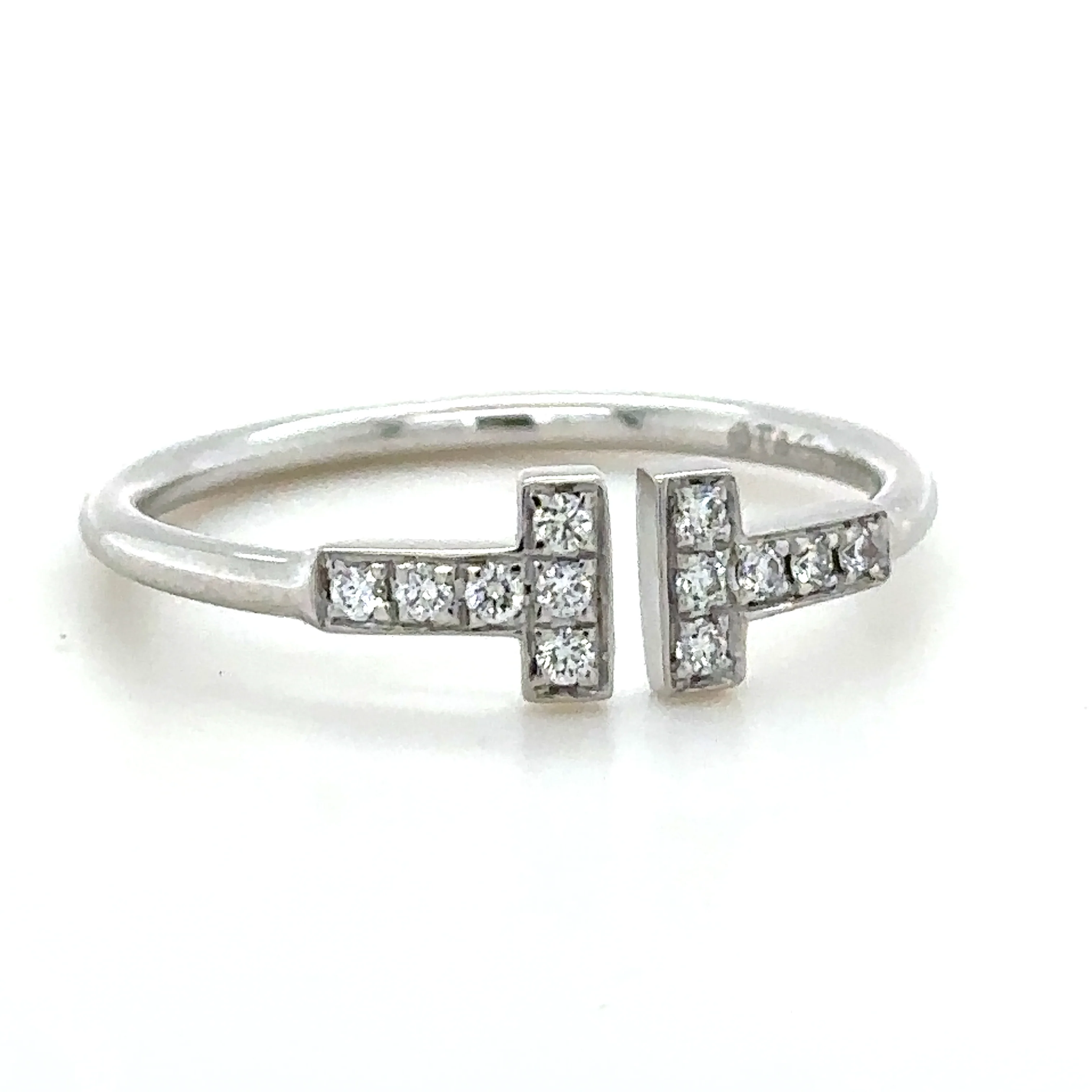 Tiffany & Co T Wire Diamond Ring 0.15ct - Image 2