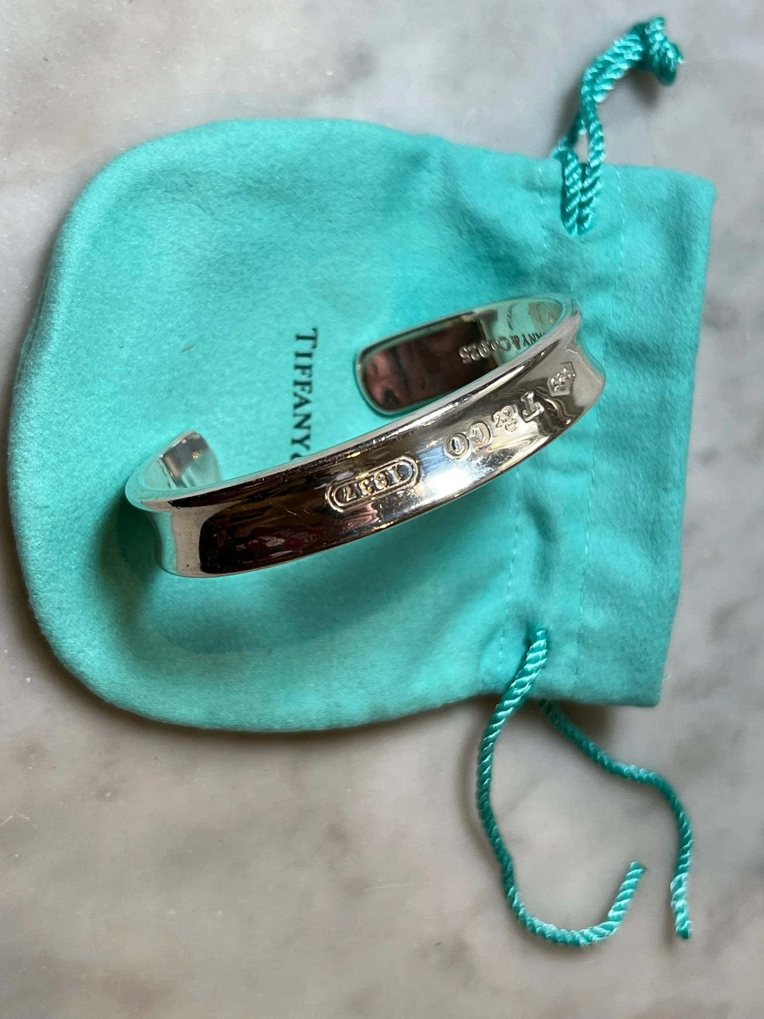 Tiffany & Co Vintage Sterling Silver 1837 Bracelet 47.48g - Image 8