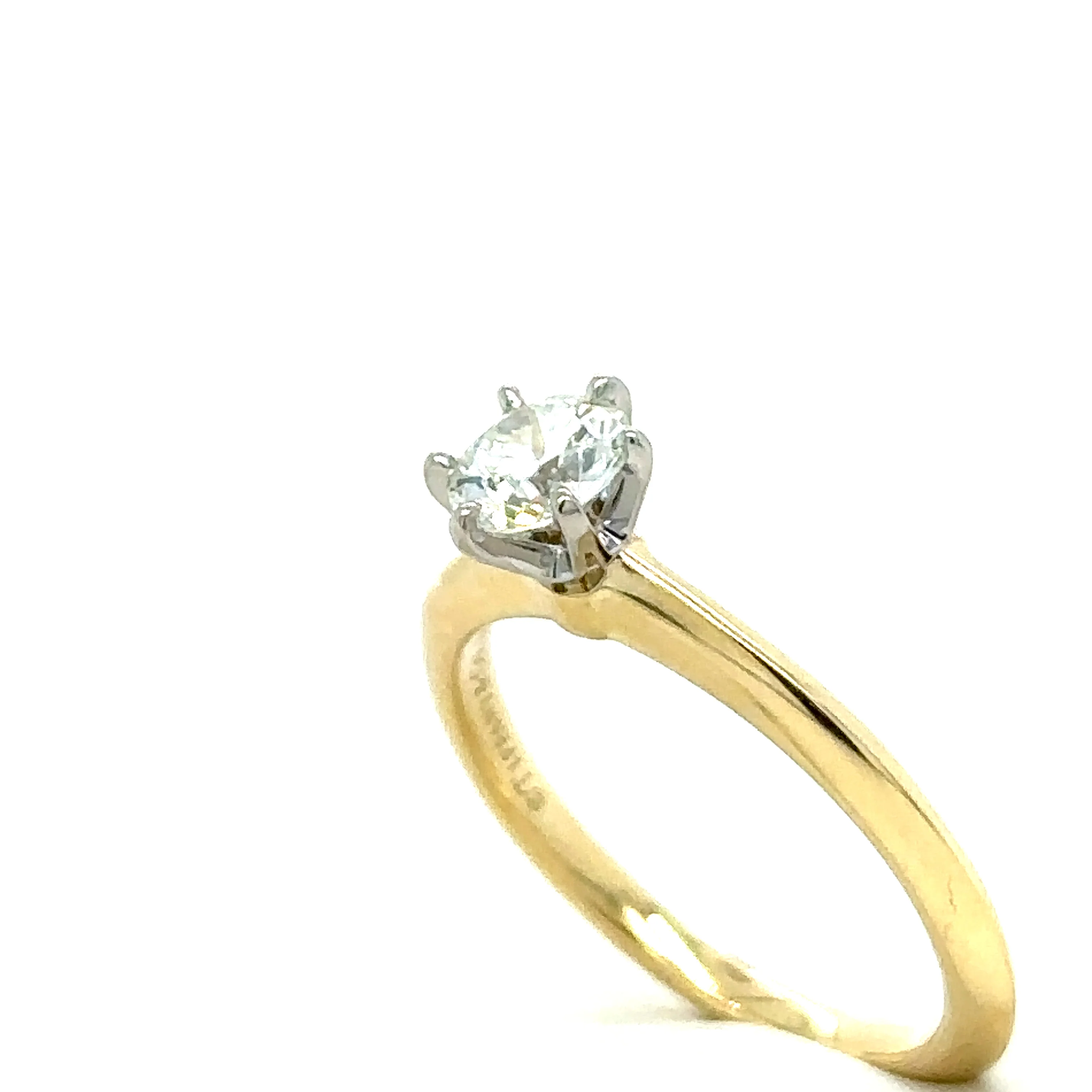 Tiffany & Co Yellow Gold .5ct Diamond Ring - Image 10