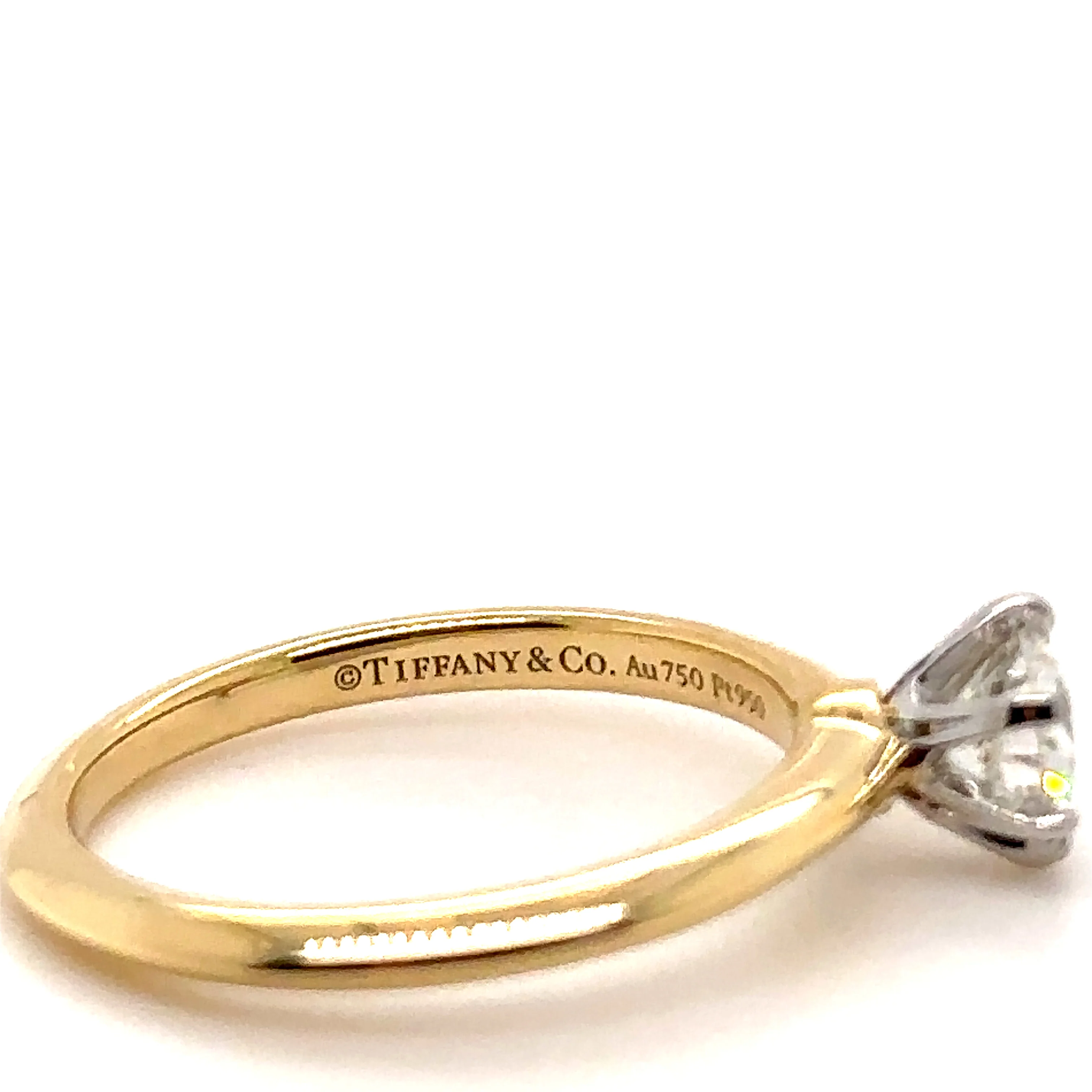 Tiffany & Co Yellow Gold .5ct Diamond Ring - Image 5