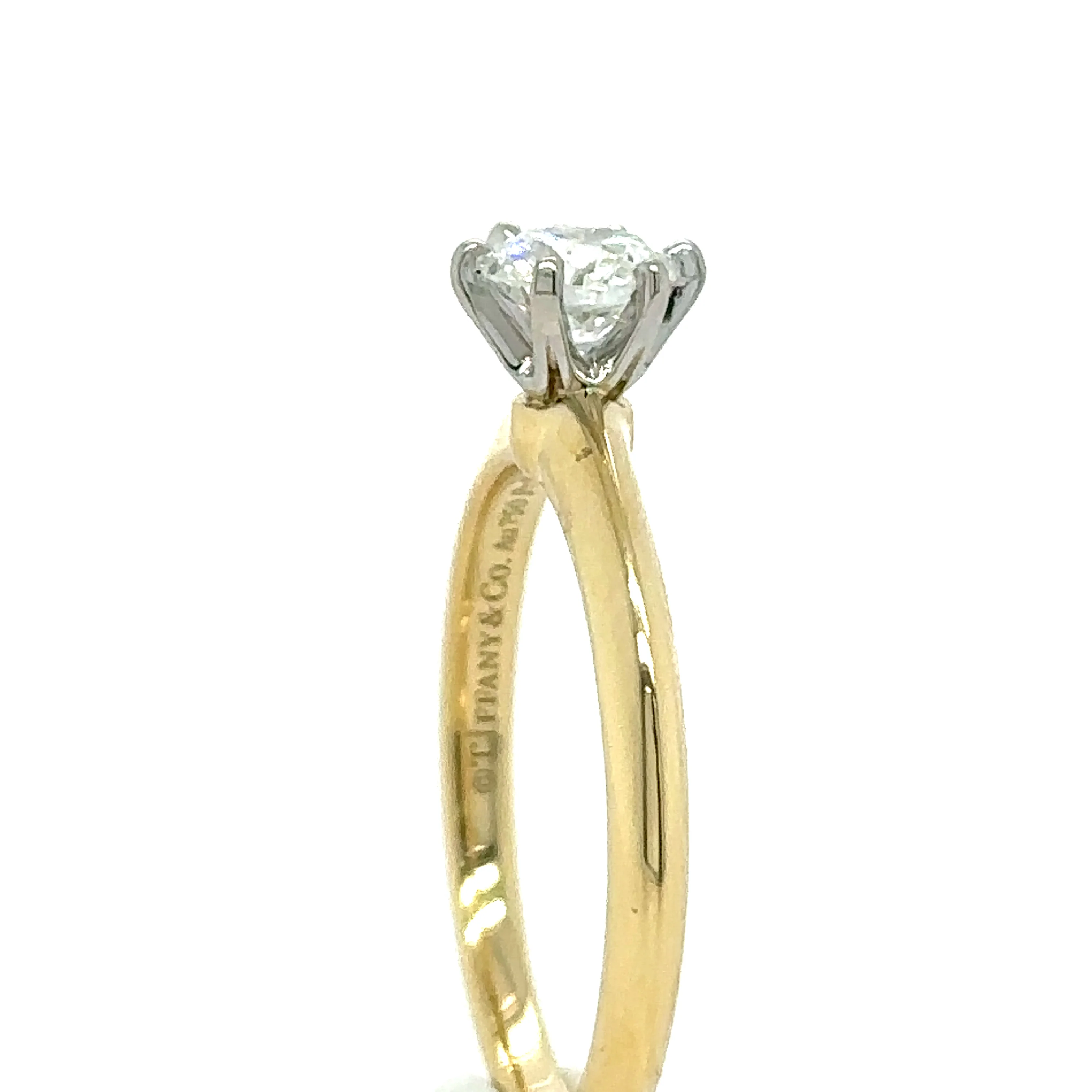 Tiffany & Co Yellow Gold .5ct Diamond Ring - Image 9