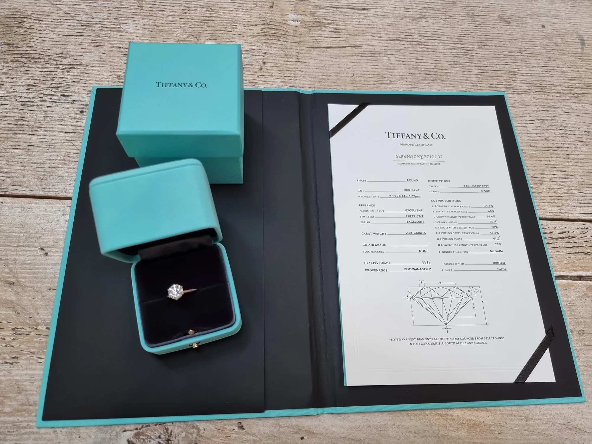 Tiffany Engagement Ring 2.04ct - Image 4