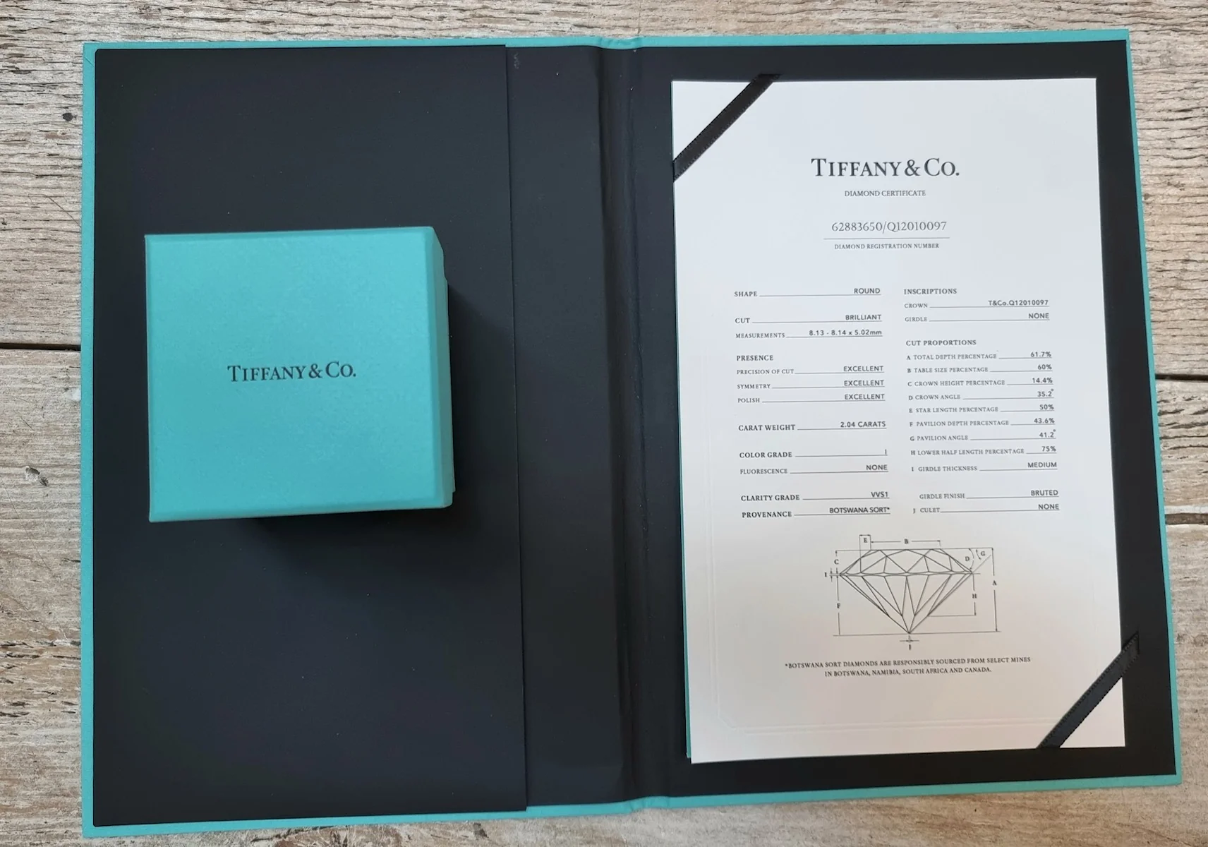 Tiffany Engagement Ring 2.04ct - Image 5