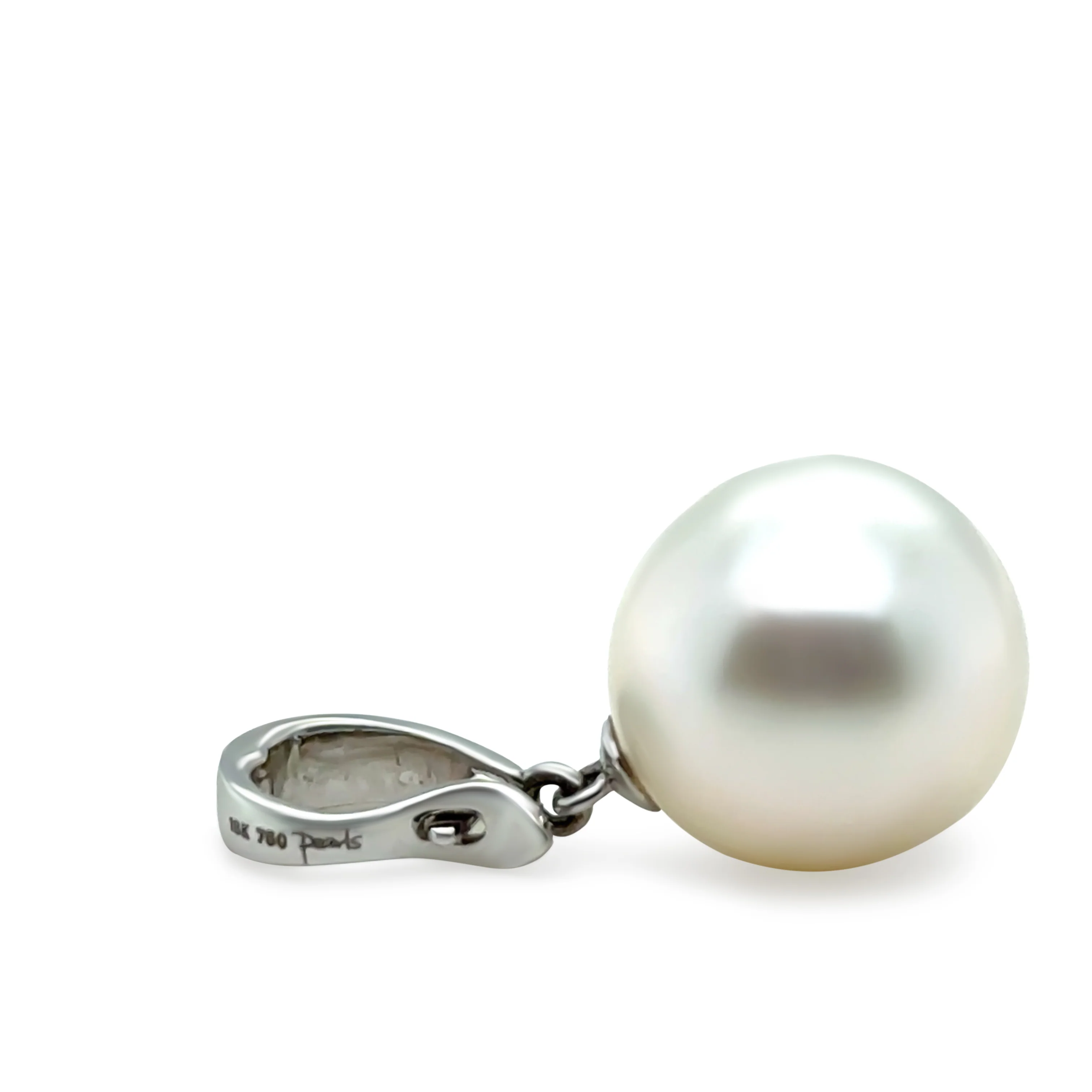 Willie Creek Pearls 18ct White Gold Australian South Sea Pearl Pendant - Image 4